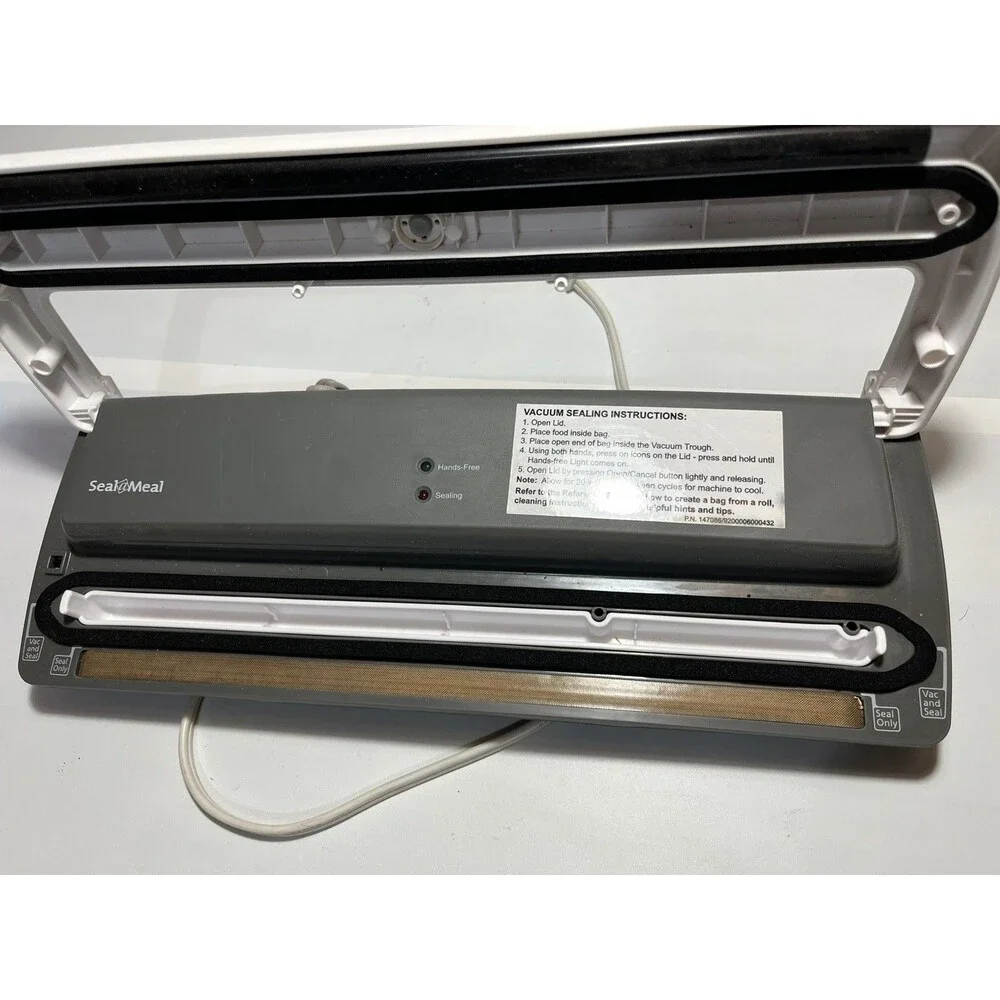 Seal A Meal Vacuum Sealer White Gray Tested 2 Partial Rolls Vacuum Sealer